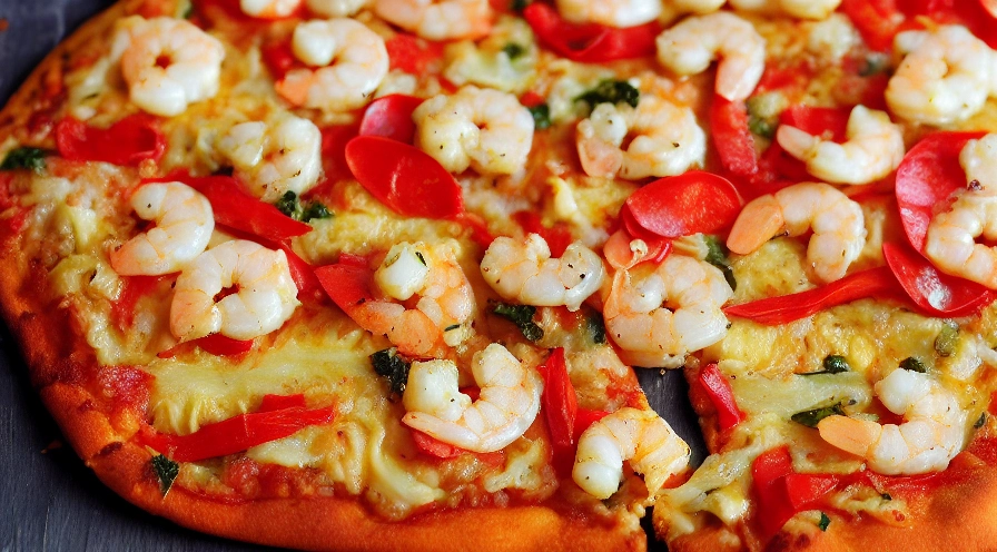 shrimp scampi pizza