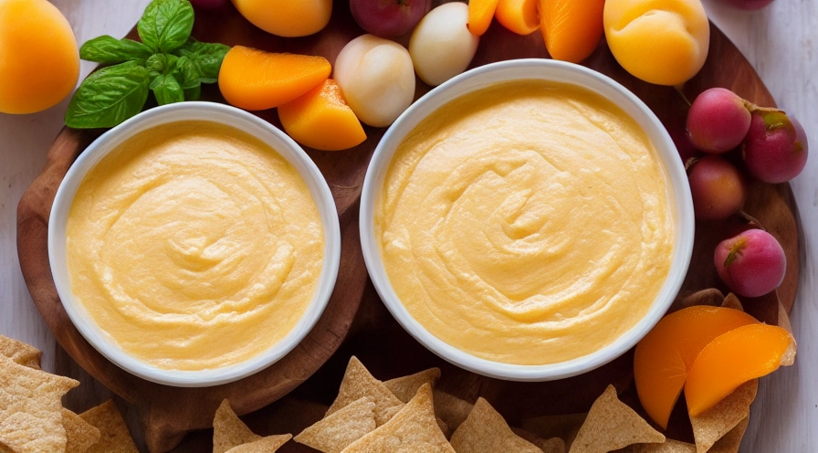 silky apricot cheese dip