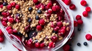 snow capped berry crisp