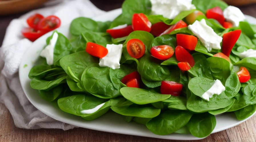 sour cream spinach salad