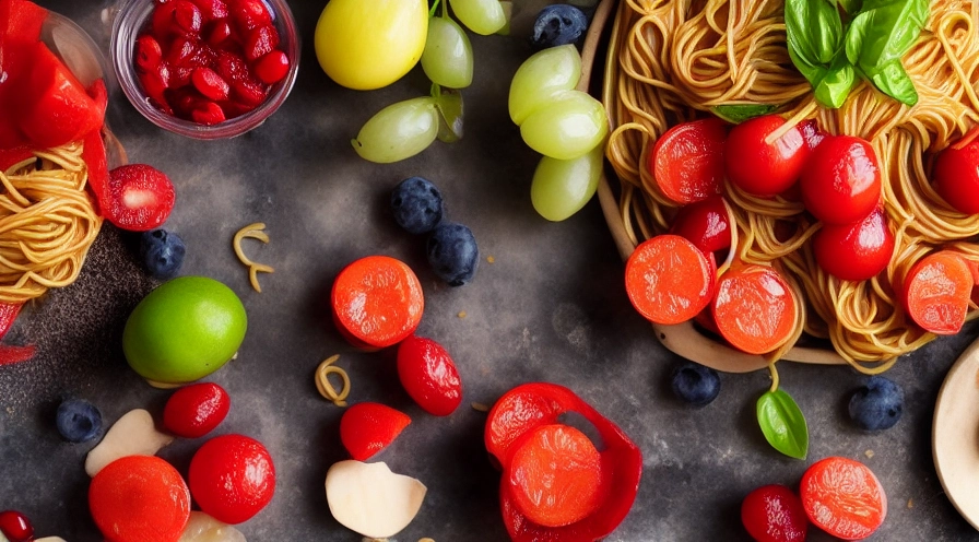 spaghetti fruit salad