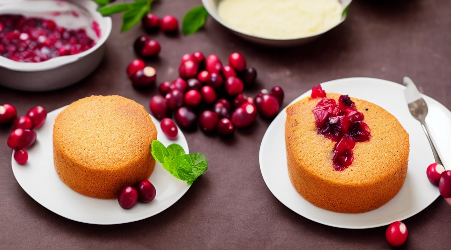 steamed cranberry pudding
