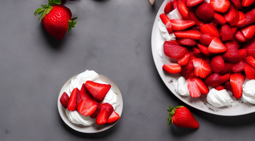 strawberries n cream dessert
