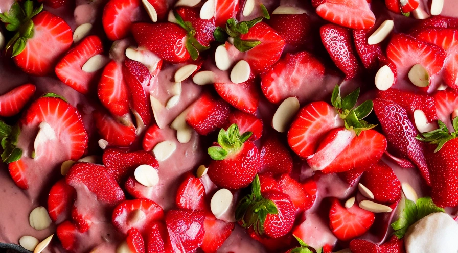 strawberry almond cream