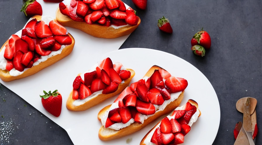 strawberry and brie bruschetta