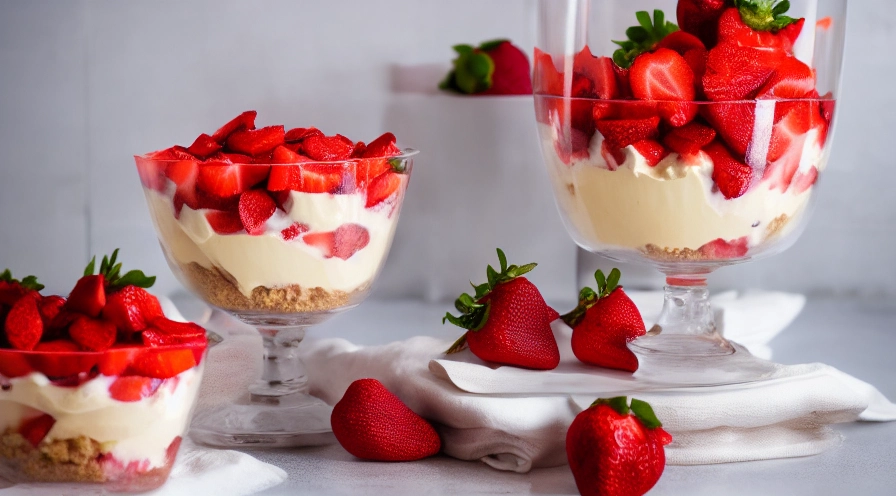 strawberry cheesecake trifle
