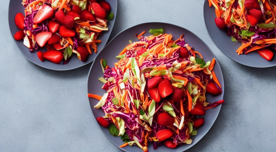 strawberry fruit slaw