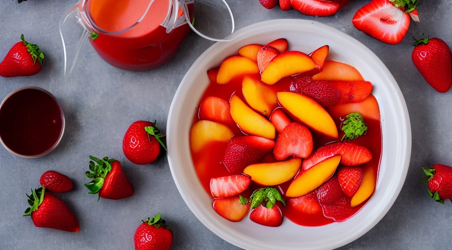 strawberry peach sauce