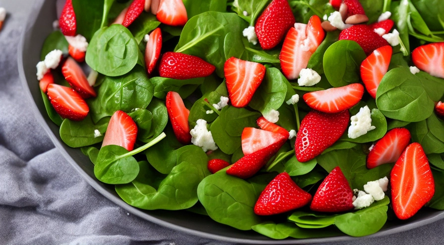 strawberry spinach salad