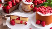 strawberry tunnel cream cake