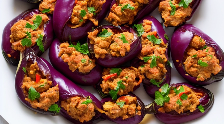 stuffed eggplant