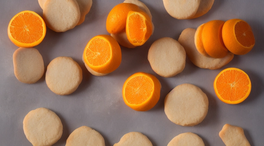 sugar cube orange biscuits