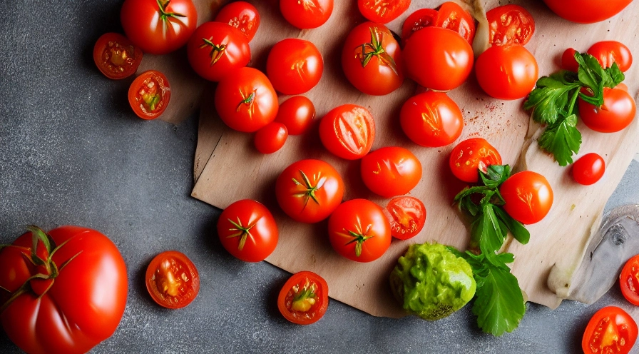 tomatoes stuffed with guacamole