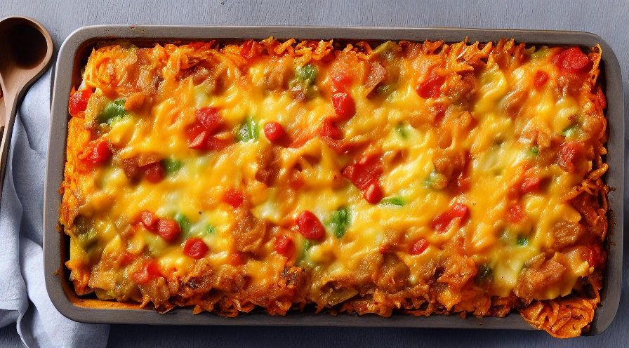 vegetable tortilla casserole