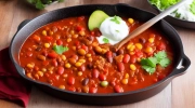 vegetarian skillet chili
