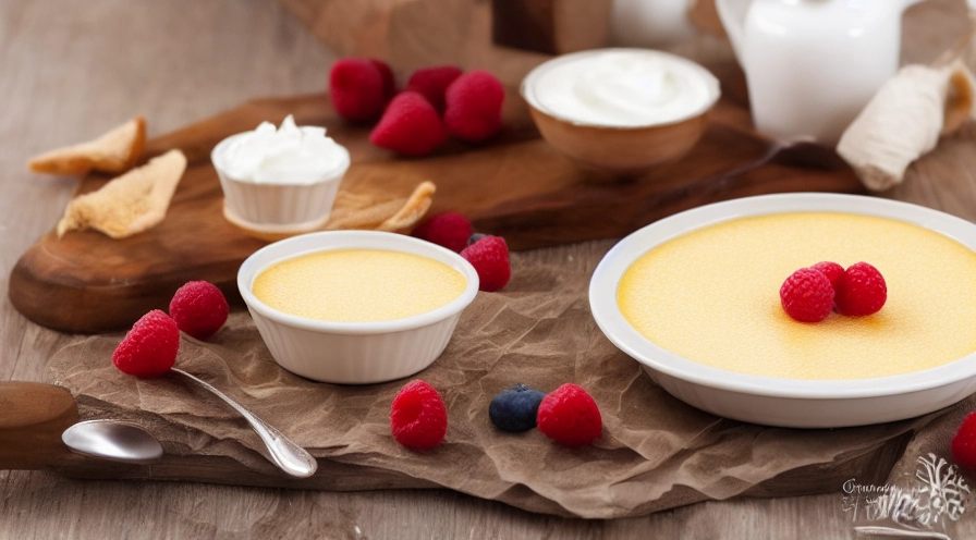 white chocolate creme brulee